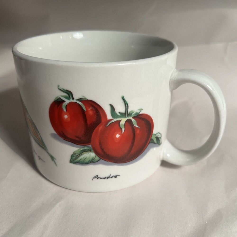 Large 16 Ounce Soup Mug Cup - Tabletops Unlimited Fresh Vegetables/ Cocoa Mug